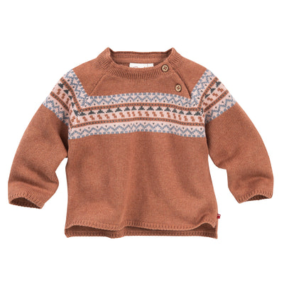 PEOPLE WEAR ORGANIC - BABY Pullover- ZIMT