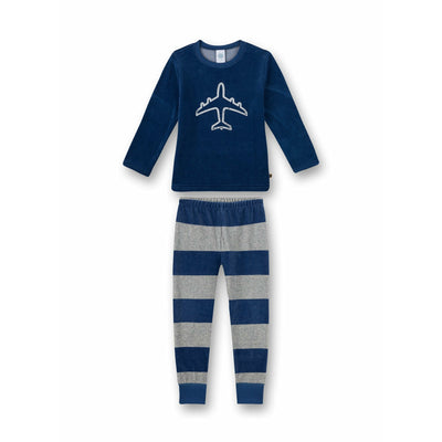 Sanetta- Jungen-Schlafanzug Blau Plane