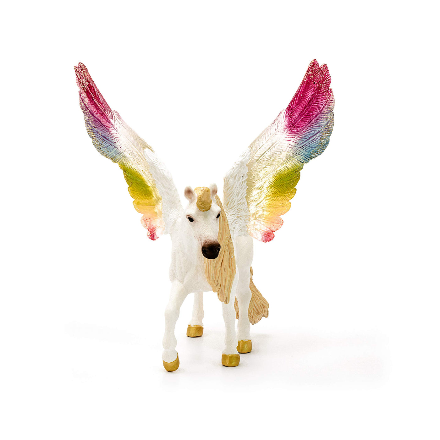 SCHLEICH- Spielfigur 70576 Einhorn mit Flügeln- Regenbogen