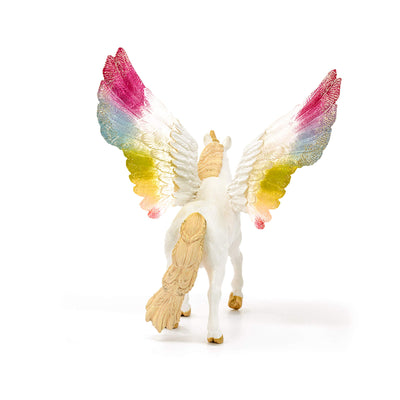 SCHLEICH- Spielfigur 70576 Einhorn mit Flügeln- Regenbogen