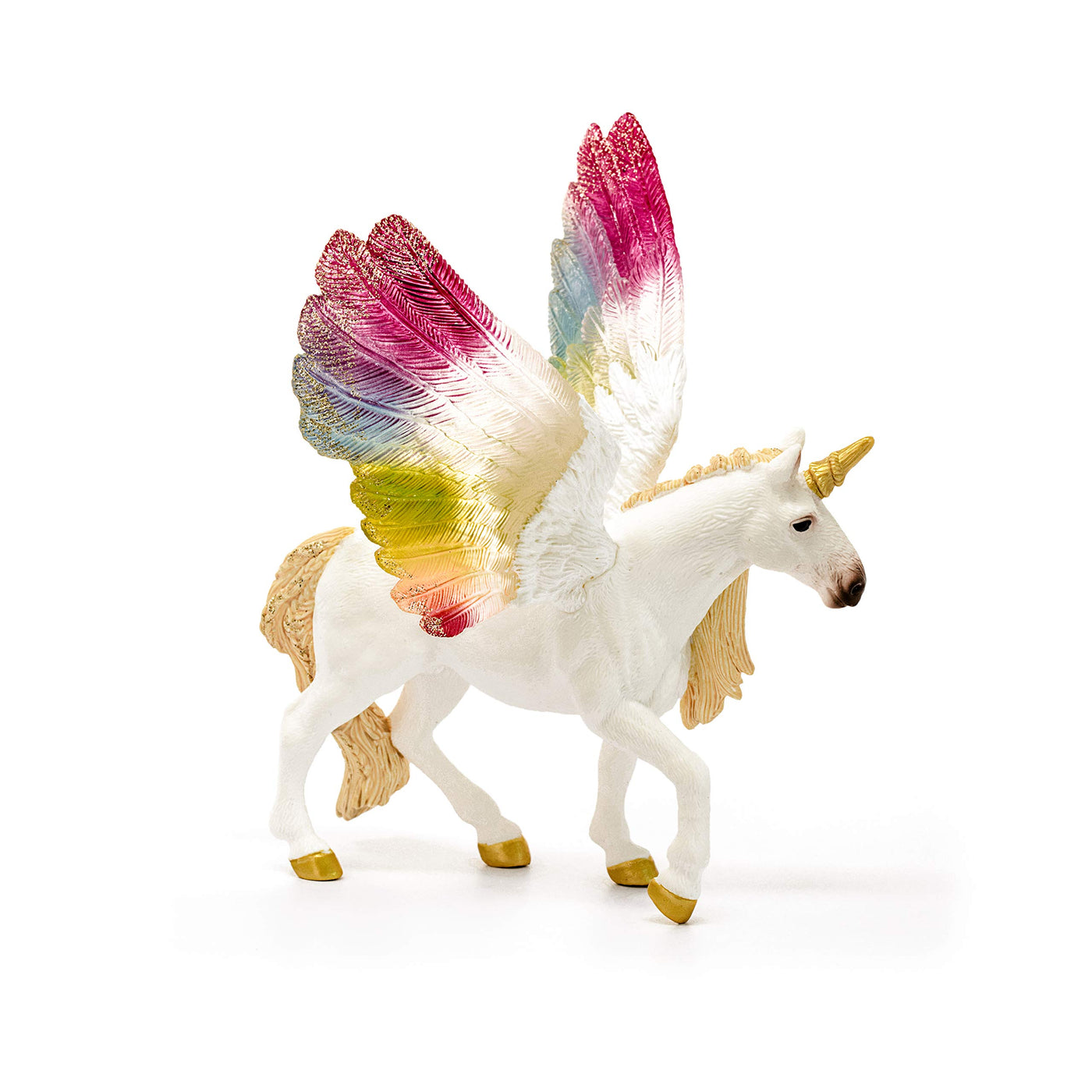 SCHLEICH- Spielfigur 70576 Einhorn mit Flügeln- Regenbogen