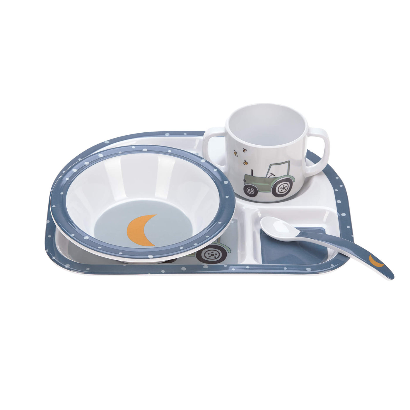 Lässig Kindergeschirr Set - Dish Set, Adventure Traktor - KidsConceptStore