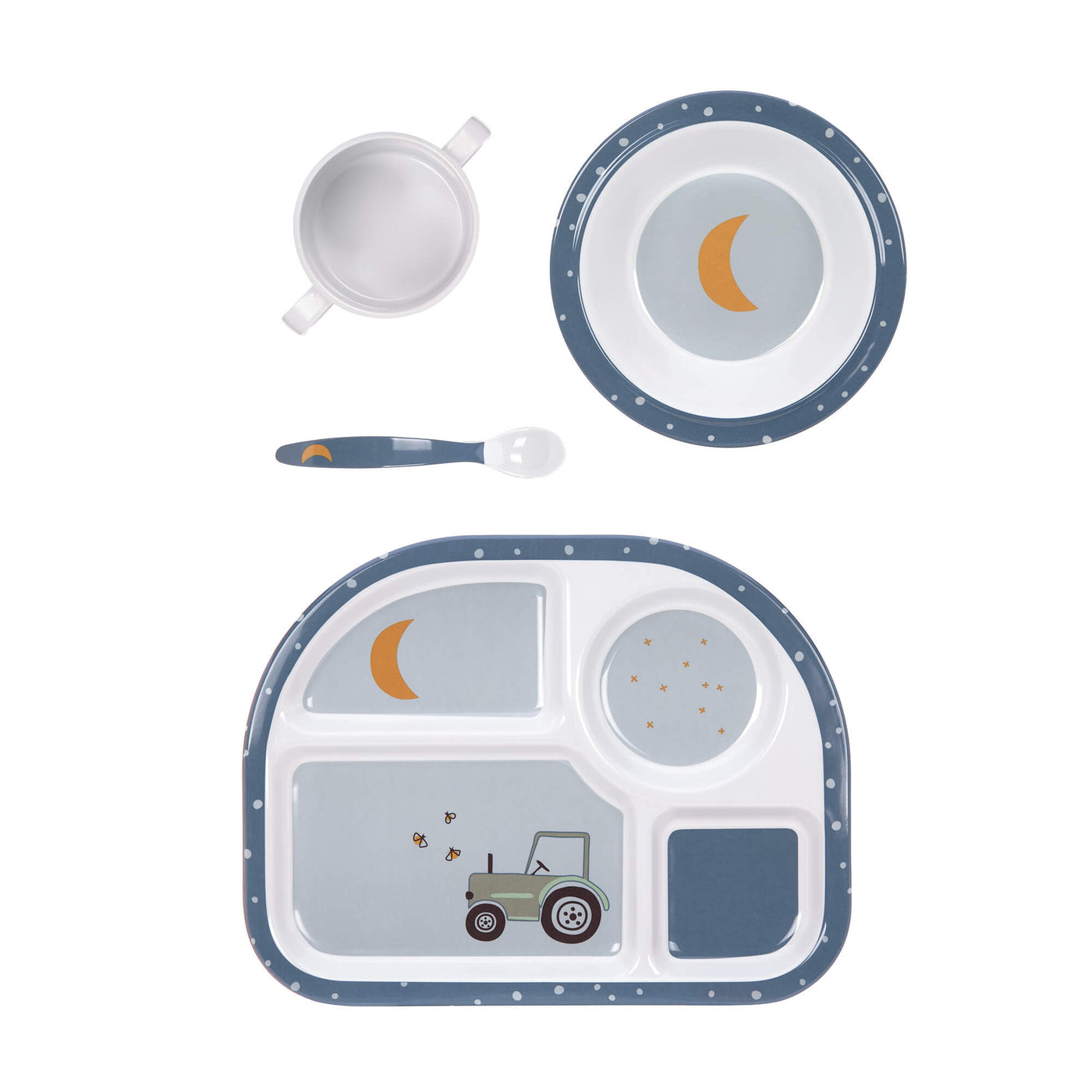 Lässig Kindergeschirr Set - Dish Set, Adventure Traktor - KidsConceptStore
