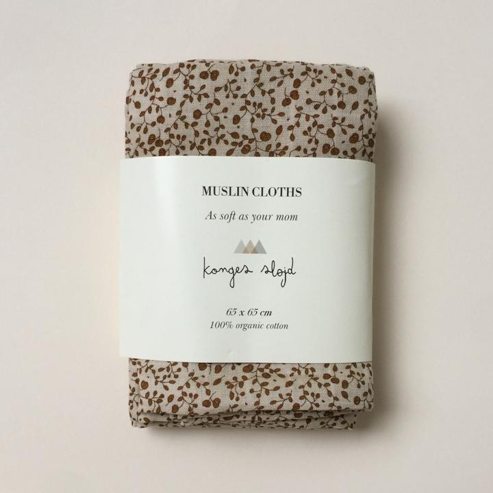 Musselin - Tuch Im 3er - Pack - Blossom Mist Birk - KidsConceptStore